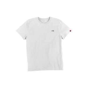  The North Face Mens Short Sleeve Red Box Tee Shirt White 