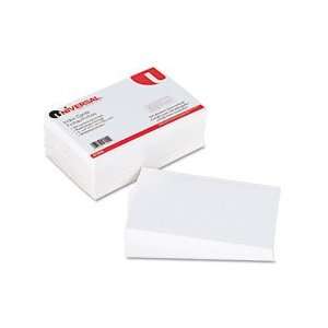  Universal Ruled Index Cards, 5 x 8, White, 100 per Pack 