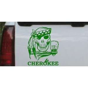  Cherokee Indian Skull Skulls Car Window Wall Laptop Decal 