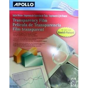  CG7031S APOLLO Transparency Film for HP InkJet Printer. 50 
