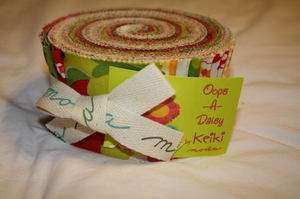 Moda * OOPS A DAISY* Jelly Roll 2.5 Fabric Strips  