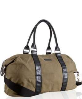 Ben Sherman olive canvas duffel bag  BLUEFLY up to 70% off designer 
