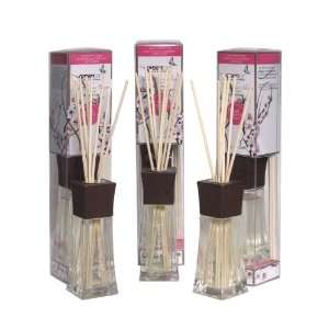   Natural Aromatherapy Reed Diffuser, Japanese Cherry Blossom, Set of 3