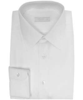 Prada white stretch poplin dress shirt  