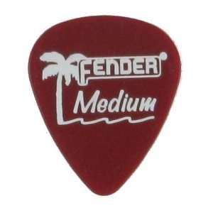 Fender 351 California Clears Candy Apple Red Medium Pickpacks (12 
