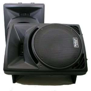  New PA DJ Karaoke Band Black Pro Audio 15 Two Way ABS 