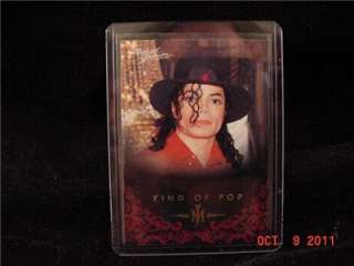2011 Panini Michael Jackson #51 King Of Pop GOLD Parallel Short Print 