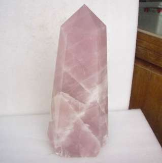 This item is huge natural rose quartz crystal point polished healing 