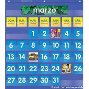   30169 5 Spanish Monthly Calendar Pocket Chart Add ons: Home & Kitchen