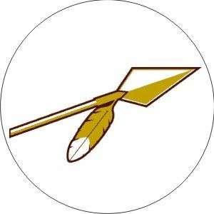 Vintage NFL Redskins spear football logo sticker decal  