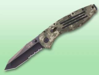 SOG Specialty Knives & Tools AE 07 Tanto Digi Camo Aegis Knife, Black 