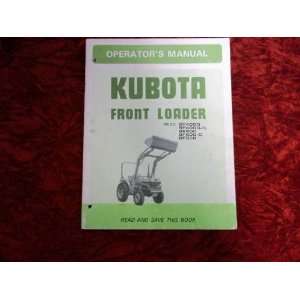  Kubota Front Loader BF400G/BE500/+ OEM OEM Owners Manual: Kubota 