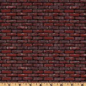  44 Wide Landscape Brick Red Fabric By The Yard Arts 