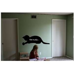   Stick Instant Chalkboard Wall Decal, Large Playing Cat