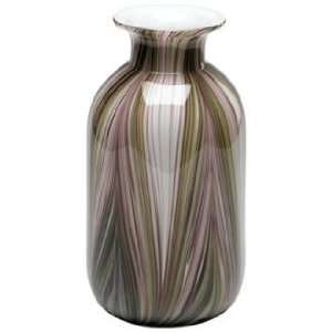  Large Multi Colored Glass Feather Vase: Home & Kitchen