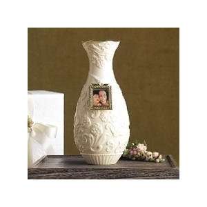 Lenox Decorative China Vase with Frame with 24 Ct Gold Trim  