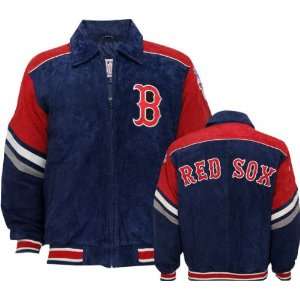  Boston Red Sox Suede Varsity Jacket