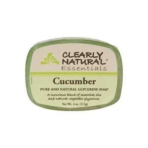  Clearly Natural Soap Glycerine Cucumber 4 Oz Pack of 12 