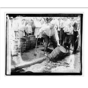  Historic Print (M) [Man breaking barrels (of liquor 