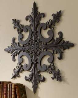 Horchow TUSCAN Brown LEAF Iron MEDALLION WALL GRILLE 38  