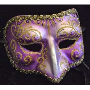   Beak Purple Mask Mardi Masquerade Halloween Costume 