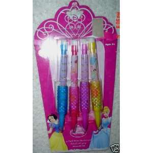   Princess 4 Pack of Mini Mechanical Pecils with Grips: Toys & Games