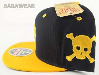 Pirates P American Needle SnapBack Cap Black Yellow Hat MLB PIttsburgh 