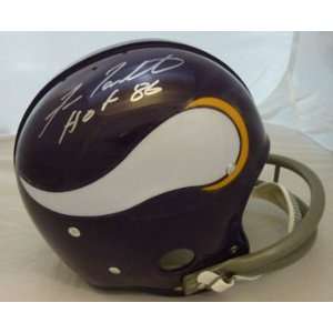   Tarkenton Signed Minnesota Vikings Rk Helmet W/hof 