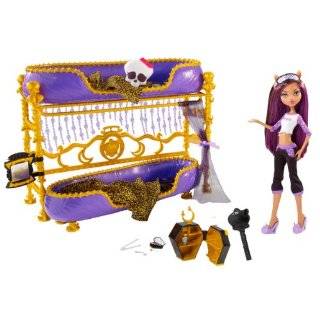 Monster High Dead Tired Clawdeen Wolf Doll And Bed Playset