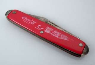 Vintage Coke Coca Cola Advertising Pocket Knife  