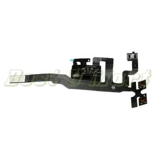 Black Headphone Audio Jack Power Flex Cable Replacement for IPhone 4S 