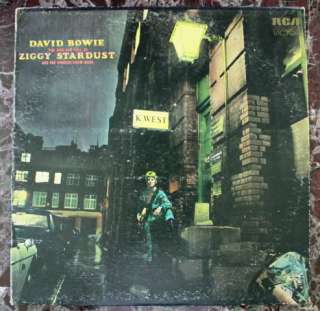 DAVID BOWIE rise fall Ziggy Stardust VINYL RECORD COVER  