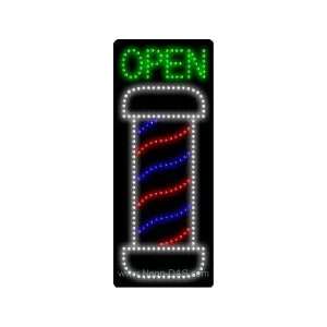  Barber Open Outdoor LED Sign 32 x 13: Home Improvement