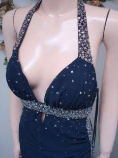 NWT $278 Riva Navy Blue SEXY CLEARANCE Prom Dress 8  