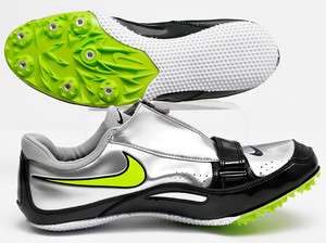 New NIKE Zoom Rival Brother 2 Mens Track Spikes, Silver Sprinting 