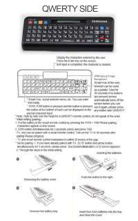 Samsung Remote Control RMC QTD1 Enhance web surfing with QWERTY 