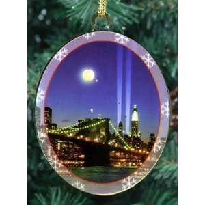   Ornament   Brooklyn Bridge and WTC Memorial Lights