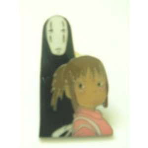   Anime Spirited Away Girl & No Face Metal Pin Badge 