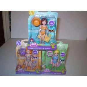    Polly Pocket Beach Party Dolls Lila, Polly & Lea: Toys & Games