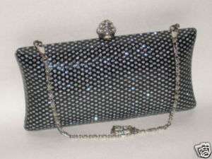 Black/silver Dot Gorgeous Cosmetic Evening clutch Bag  