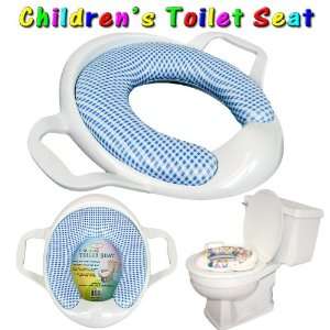  Childrens Blue Potty Training Toilet Seat with Handles 