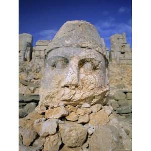 Ancient Carved Heads of Gods on Summit of Mount Nemrut, Nemrut Dagi 
