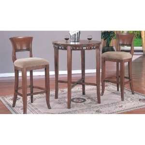  3pc Wooden Bar Table Set