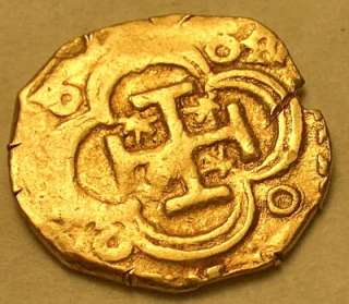 DESIRABLE 1600s SPANISH GOLD 2 ESCUDOS COB DOUBLOON IDEAL FOR 