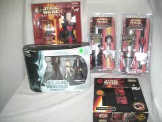 Star Wars Trilogy 3 action figures, Queen Amidala 11 doll & 2 watches 