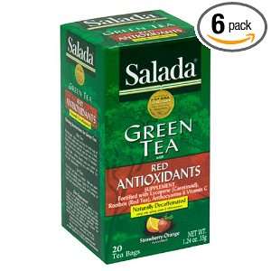 Salada Red Antioxidant Tea, 20 Count Box (Pack of 6)  