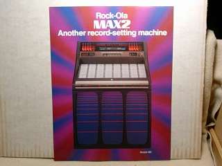   flyer for the Rockola model 481 Max 2 of 1981, titled Rock ola Max 2