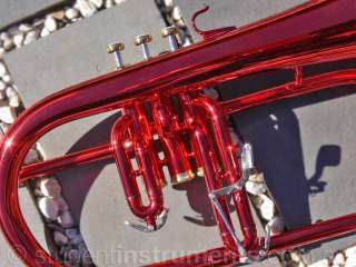 Pro RED Sterling Bb FLUGEL HORN   With Case   NEW  