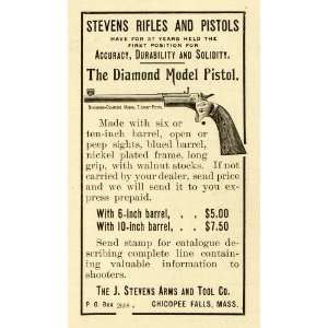  1901 Ad Stevens Rifles Pistol Gun Diamond Arms Defense 