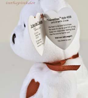   valentino valentine teddy bear original tag reads date of birth 2 14
